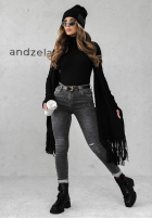 Hose Jeans mom fit Give It Everything Dunkelgrau