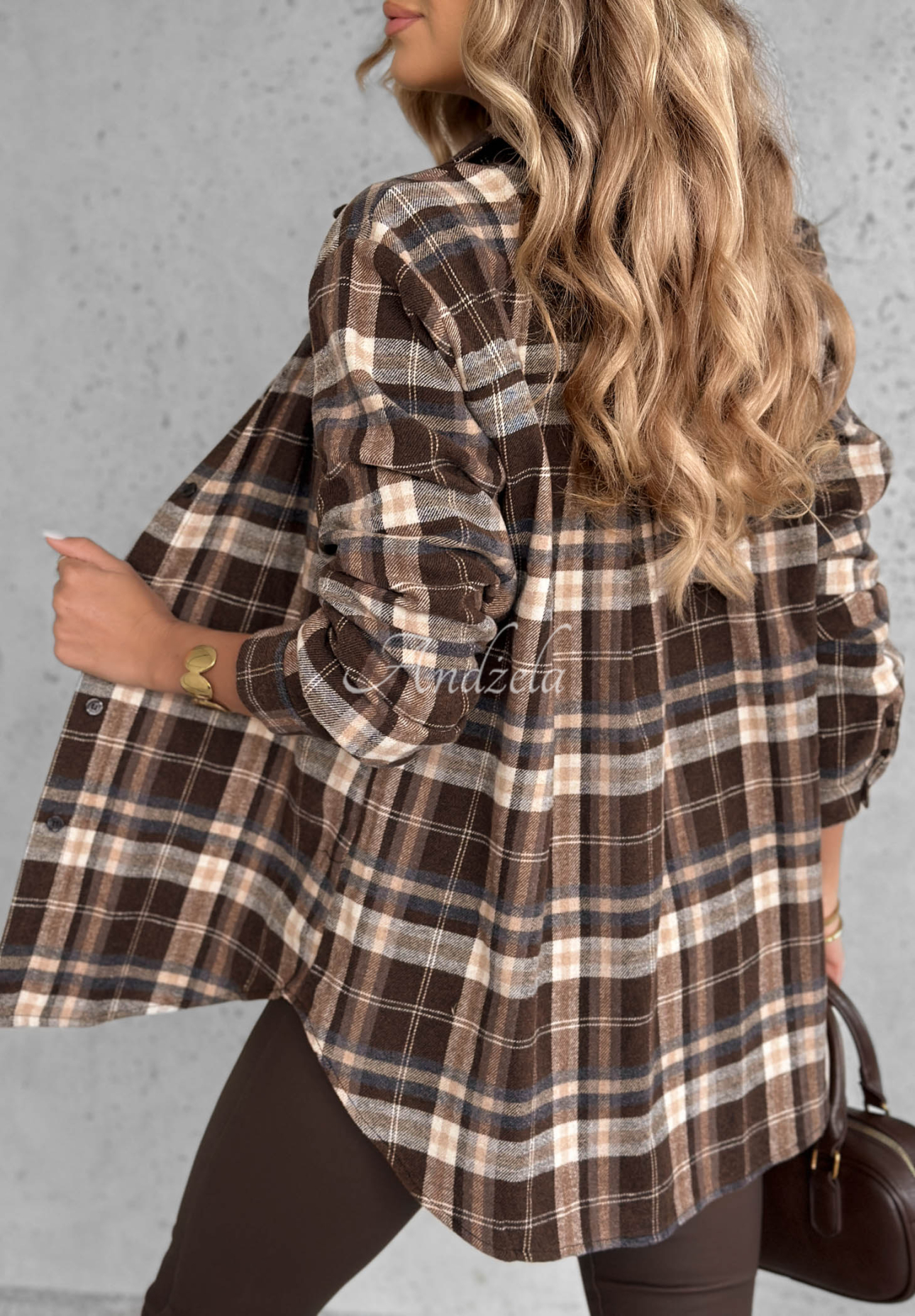 Kariertes Hemd Can You Feel schokoladenbraun-beige