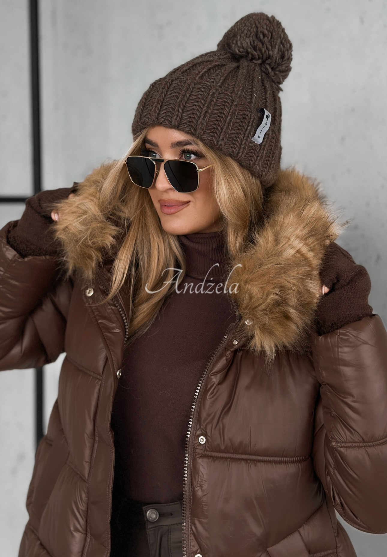 Steppjacke mit Kapuze Lucky Schokoladenbraun II