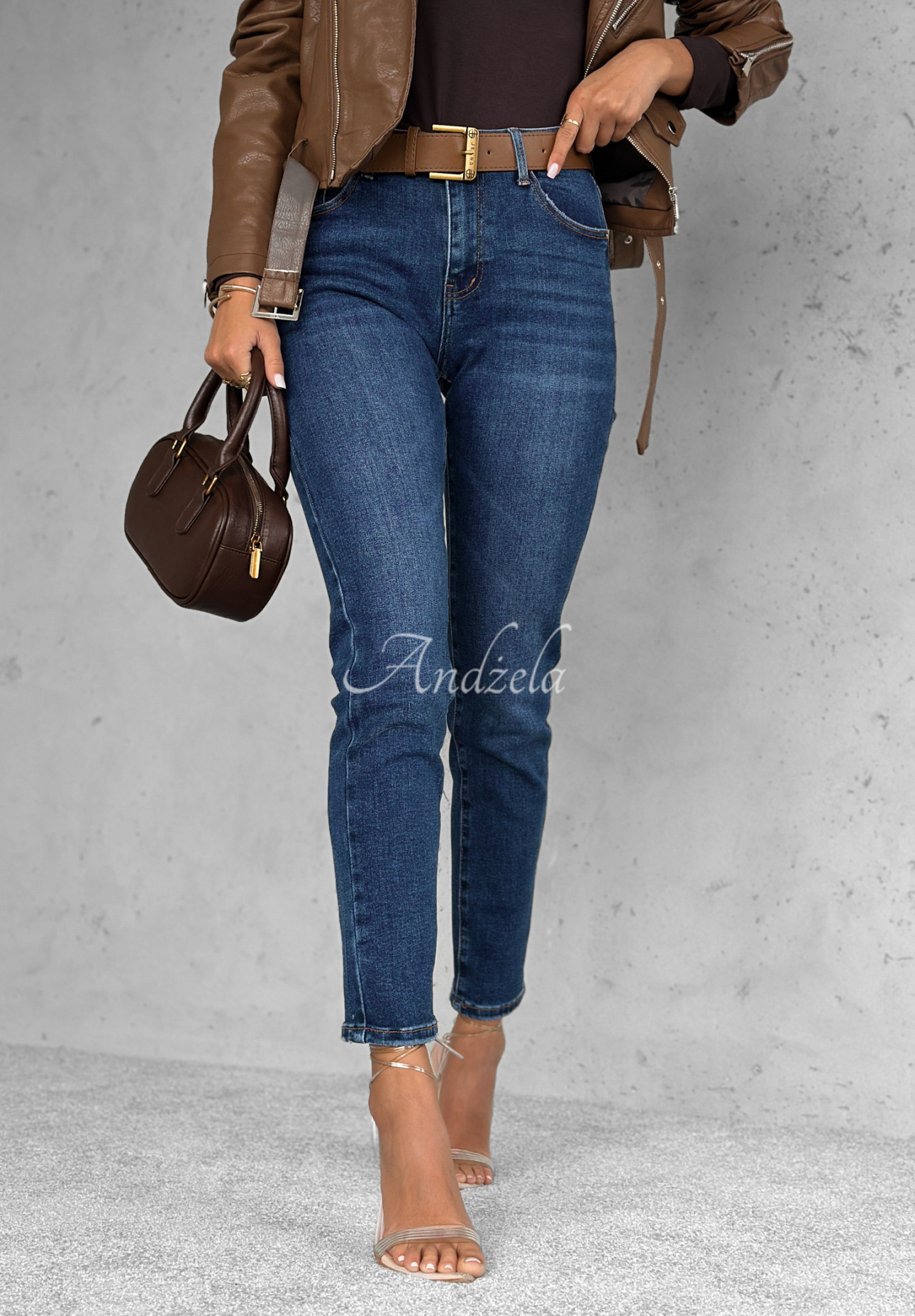 Skinny-Jeans Holding On Blau