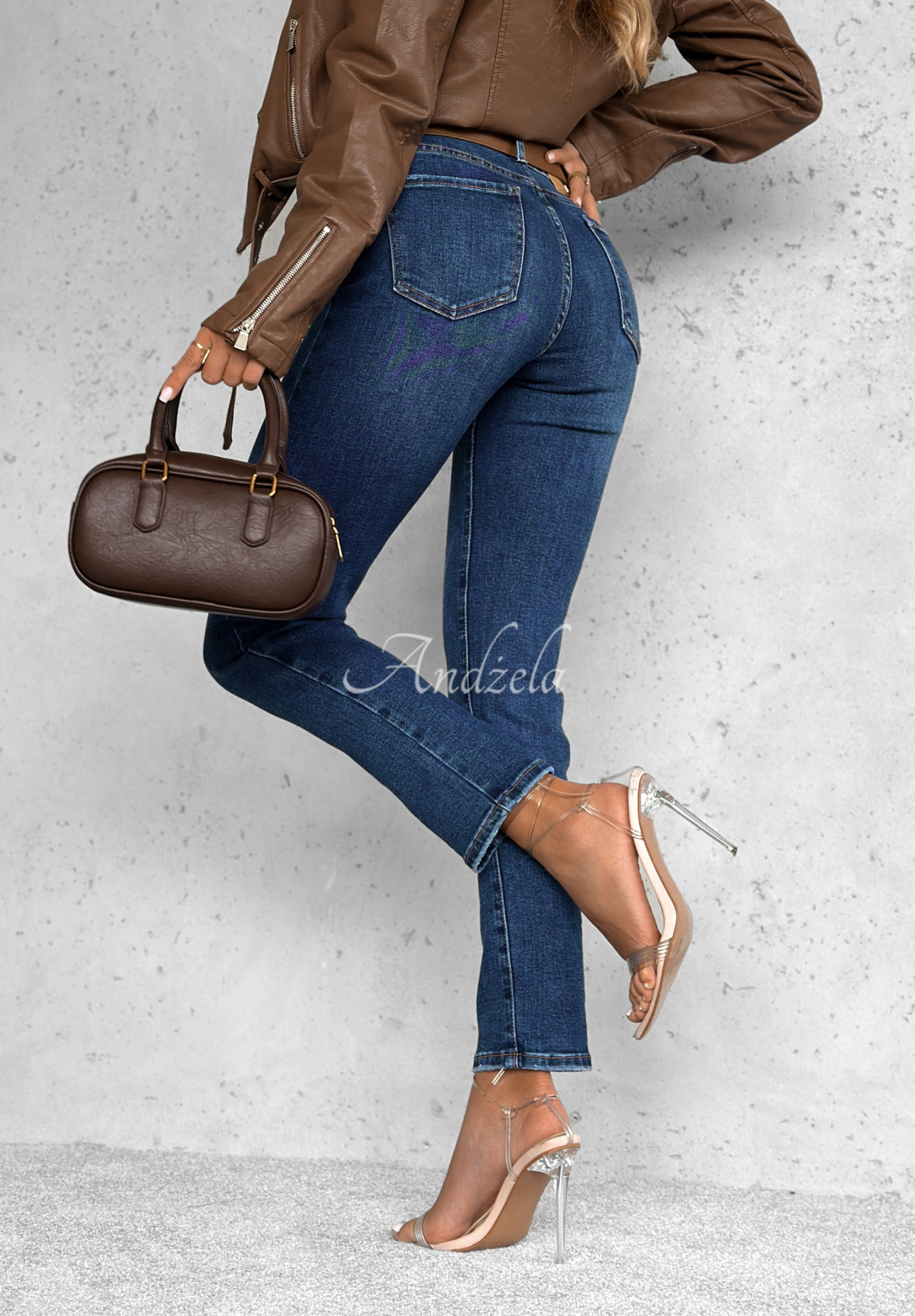 Skinny-Jeans Holding On Blau