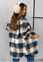 Hemd w kratę Tea With Cinnamon Beige-Dunkelblau