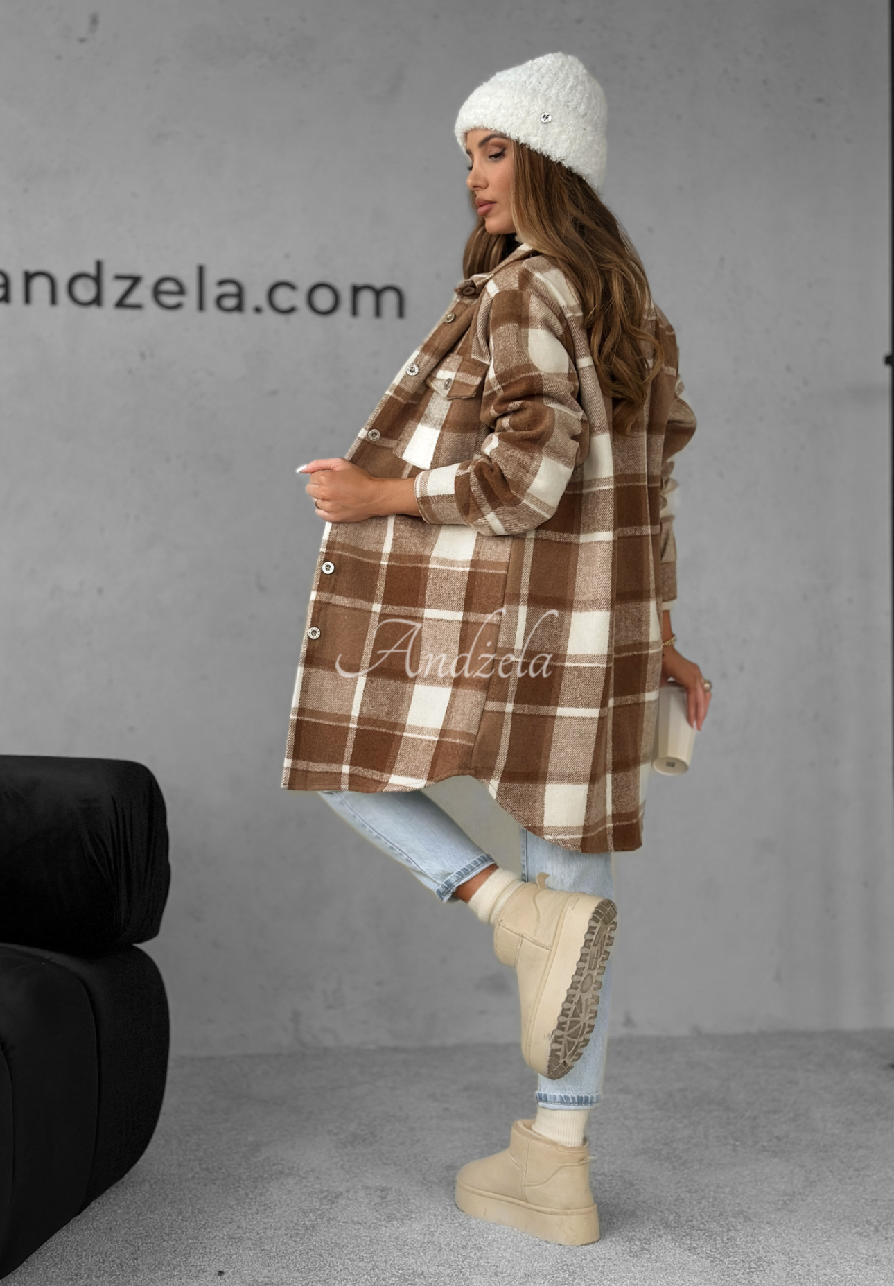 Kariertes Hemd Tea With Cinnamon Camel