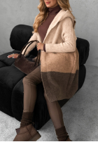 Długi Cardigan Show Me More Beige