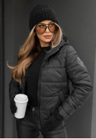 Pikowana Jacke z kapturem Just to Know Schwarz