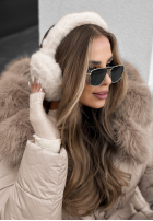 Ohrenwärmer z futerkiem Frosty Kiss Beige
