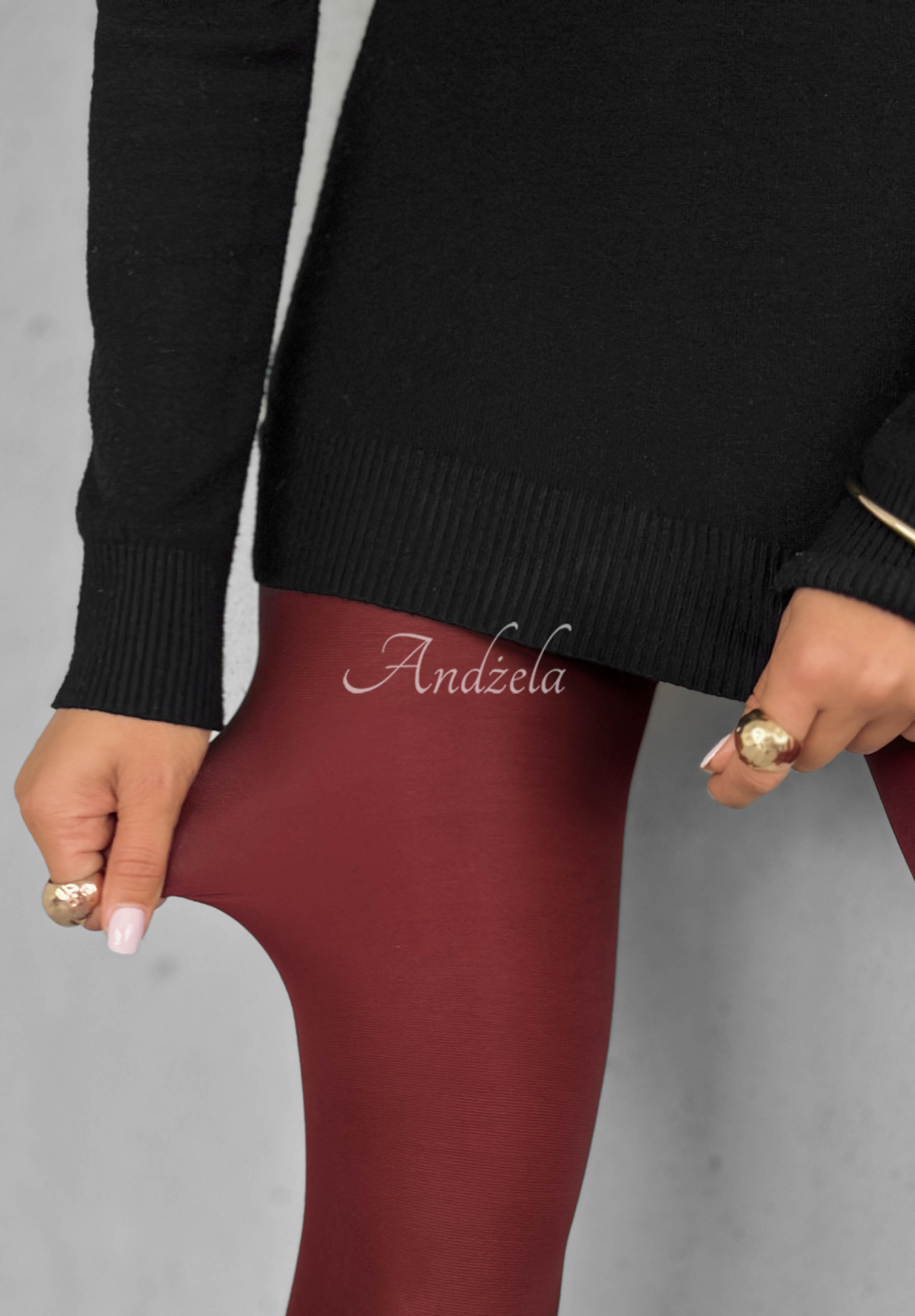 Strumpfhose Andrana Burgund 100 den
