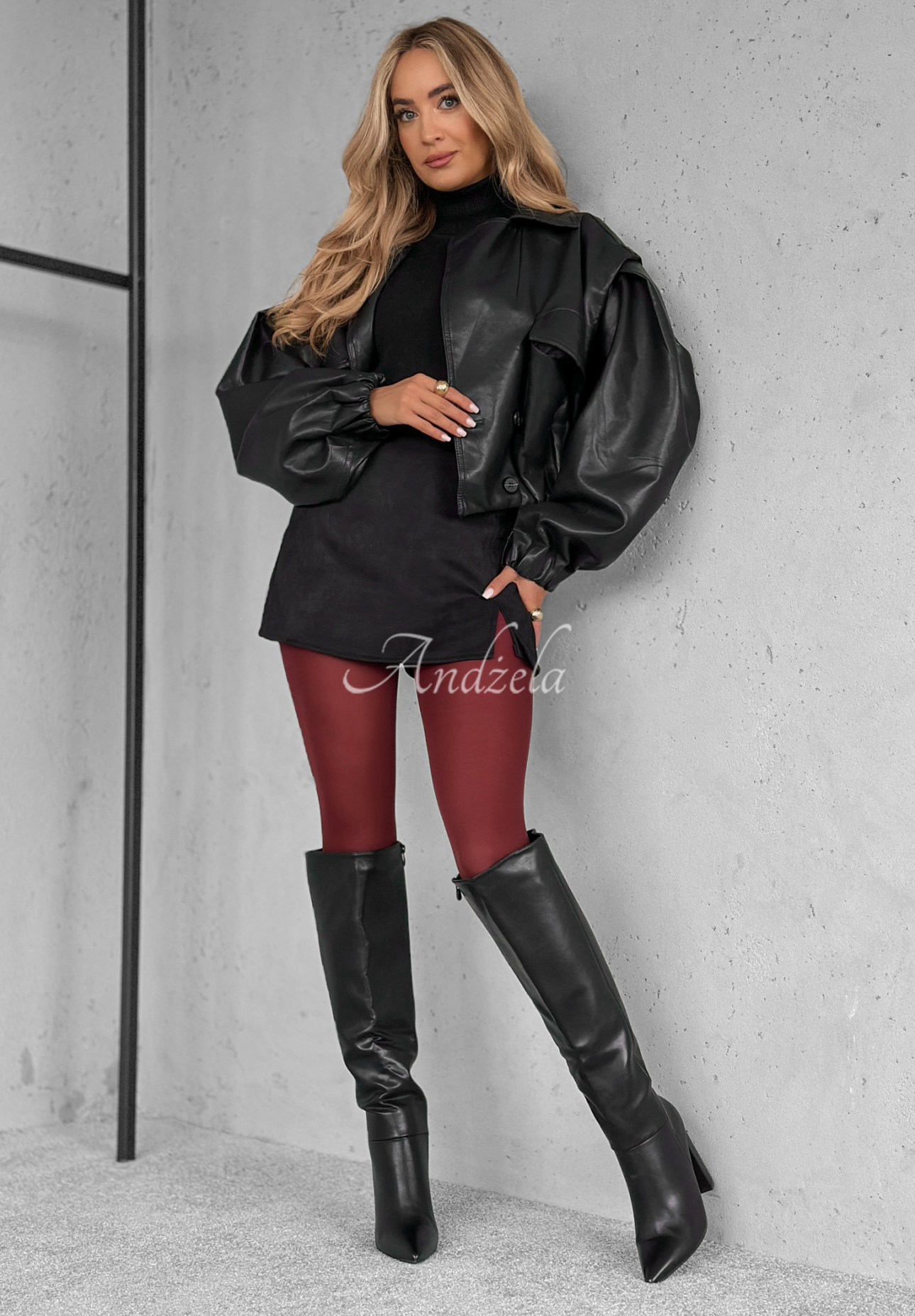 Strumpfhose Andrana Burgund 100 den