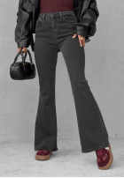 Hose Jeans dzwony Then & Now Schwarz