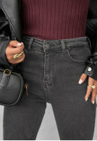 Hose Jeans dzwony Then & Now Schwarz