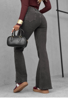 Hose Jeans dzwony Then & Now Schwarz