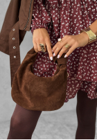 Zamszowa Tasche Just Lipstick Schokoladenbraun