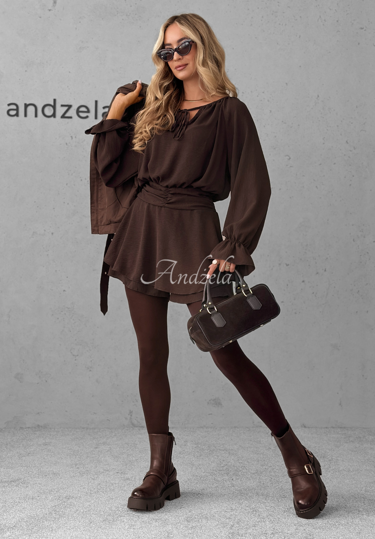 Mini-Jumpsuit Someone&#039;s Dream Schokoladenbraun