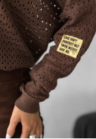 Leicht Pullover Round Oak Schokoladenbraun
