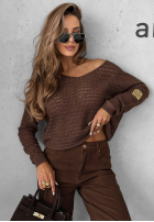Leicht Pullover Round Oak Schokoladenbraun