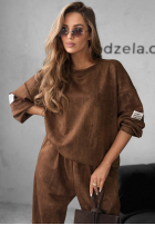 Sweat Set Sweatshirt i Hose Get It Now Schokoladenbraun