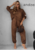 Sweat Set Sweatshirt i Hose Get It Now Schokoladenbraun
