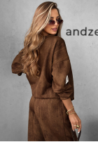 Sweat Set Sweatshirt i Hose Get It Now Schokoladenbraun