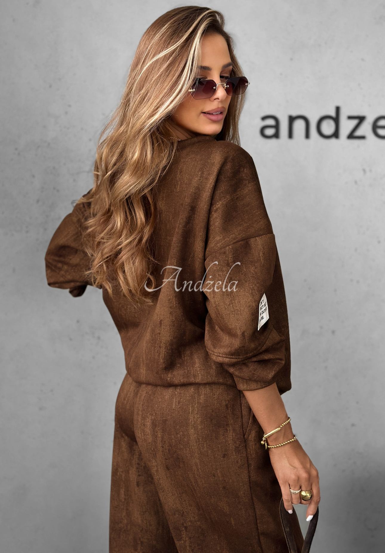 Trainingsanzug-Set: Sweatshirt und Hose Get It Now Schokoladenbraun
