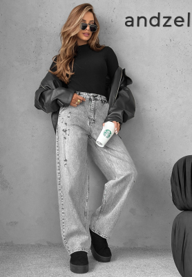 Balloon Jeans Words And Ideas Grau