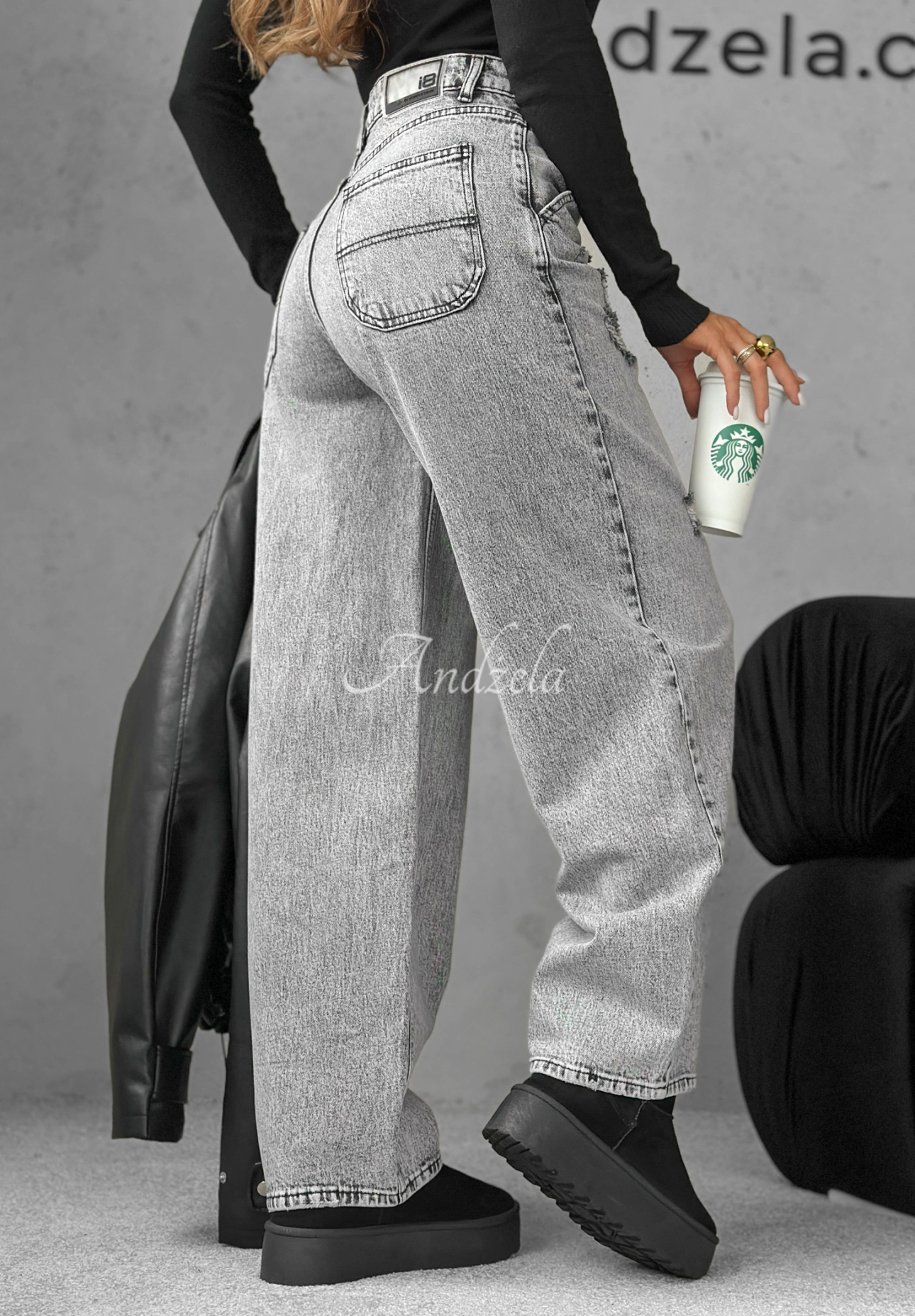 Balloon Jeans Words And Ideas Grau