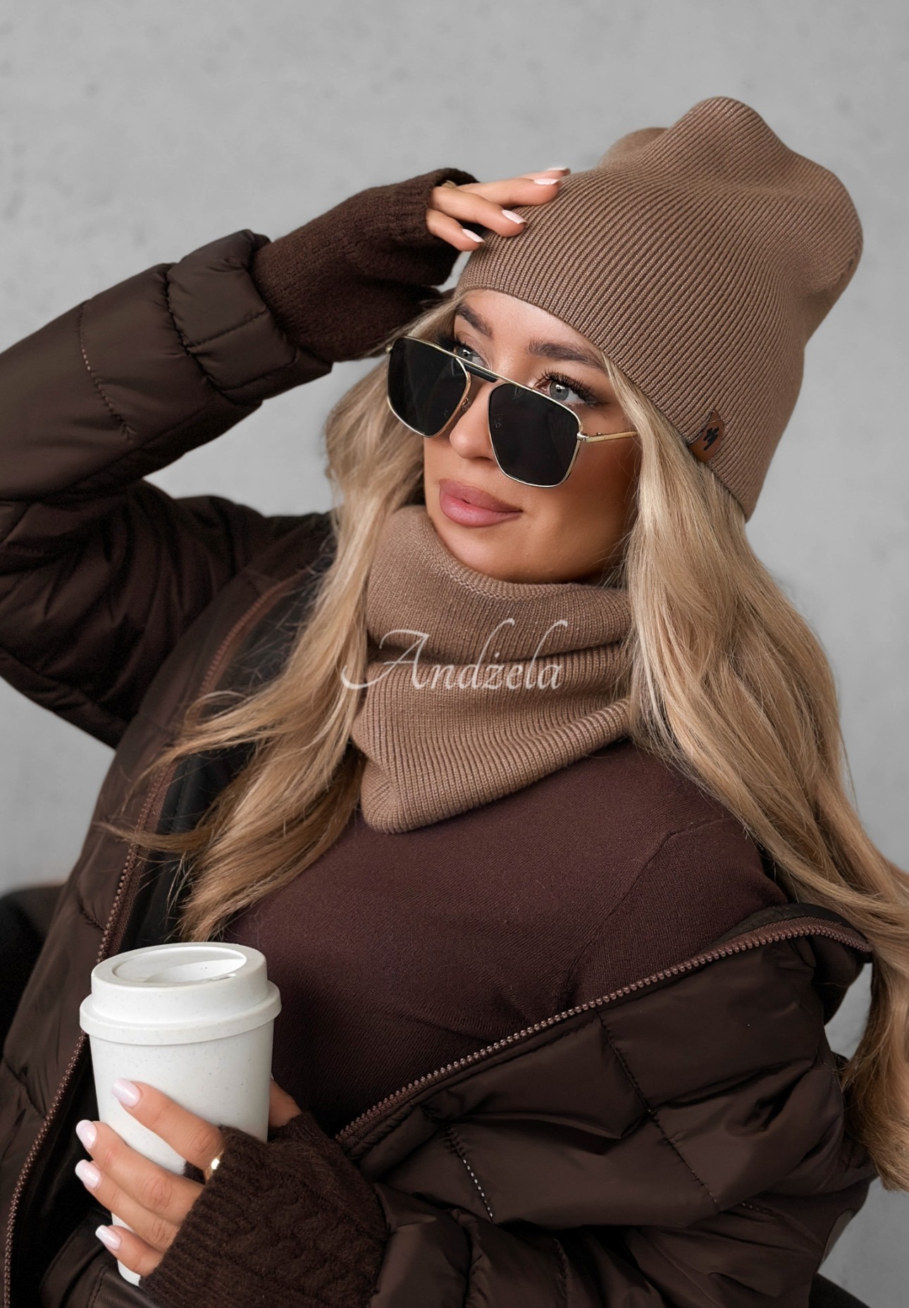Schal Enjoying Autumn Beige