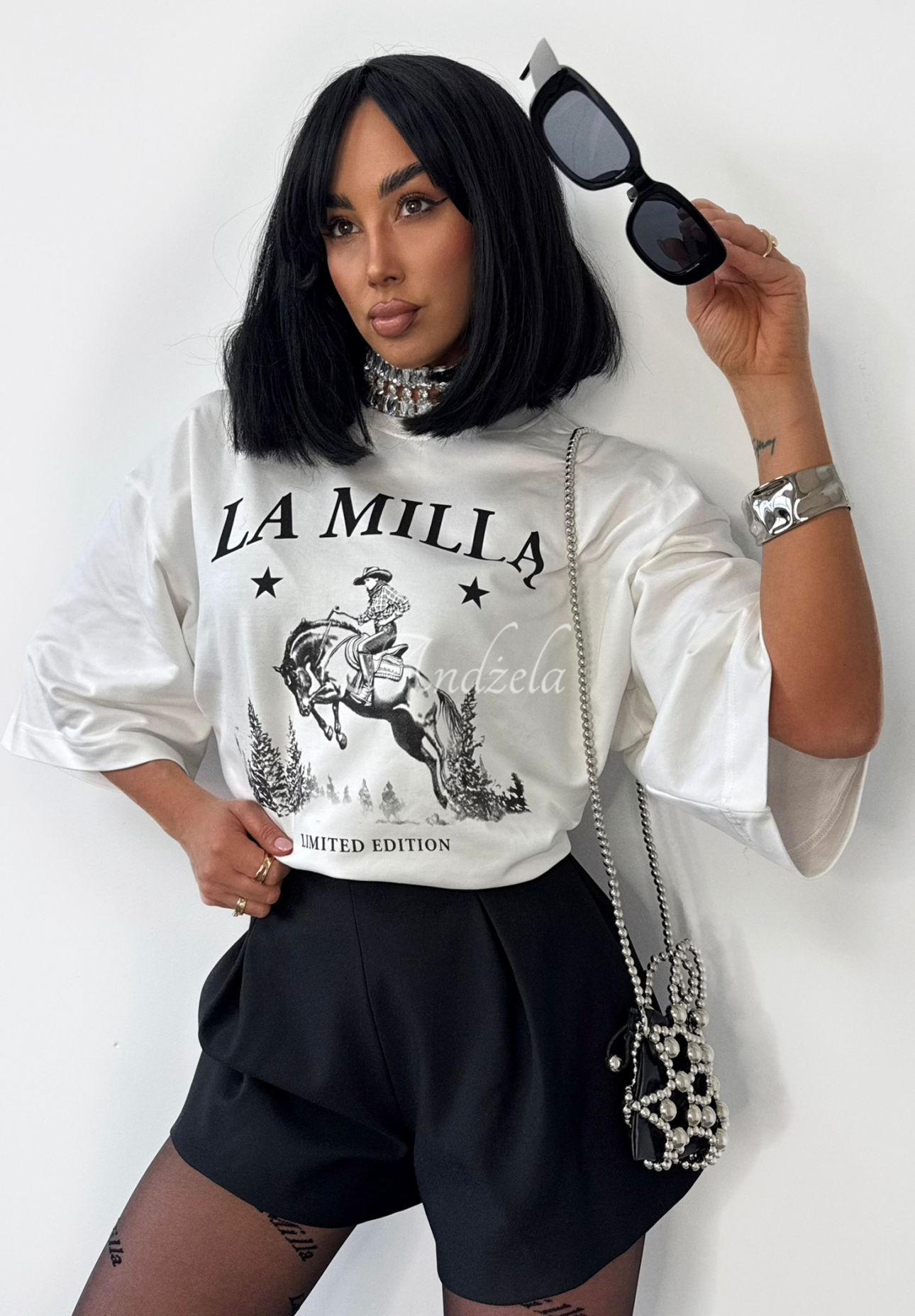 Viskose-Shorts La Milla Off Today Schwarz