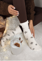 Lange skarpetki z nadrukiem Sugar Snow Weiß