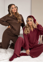 Sweat Set Sweatshirt i Hose Better Alone Schokoladenbraun