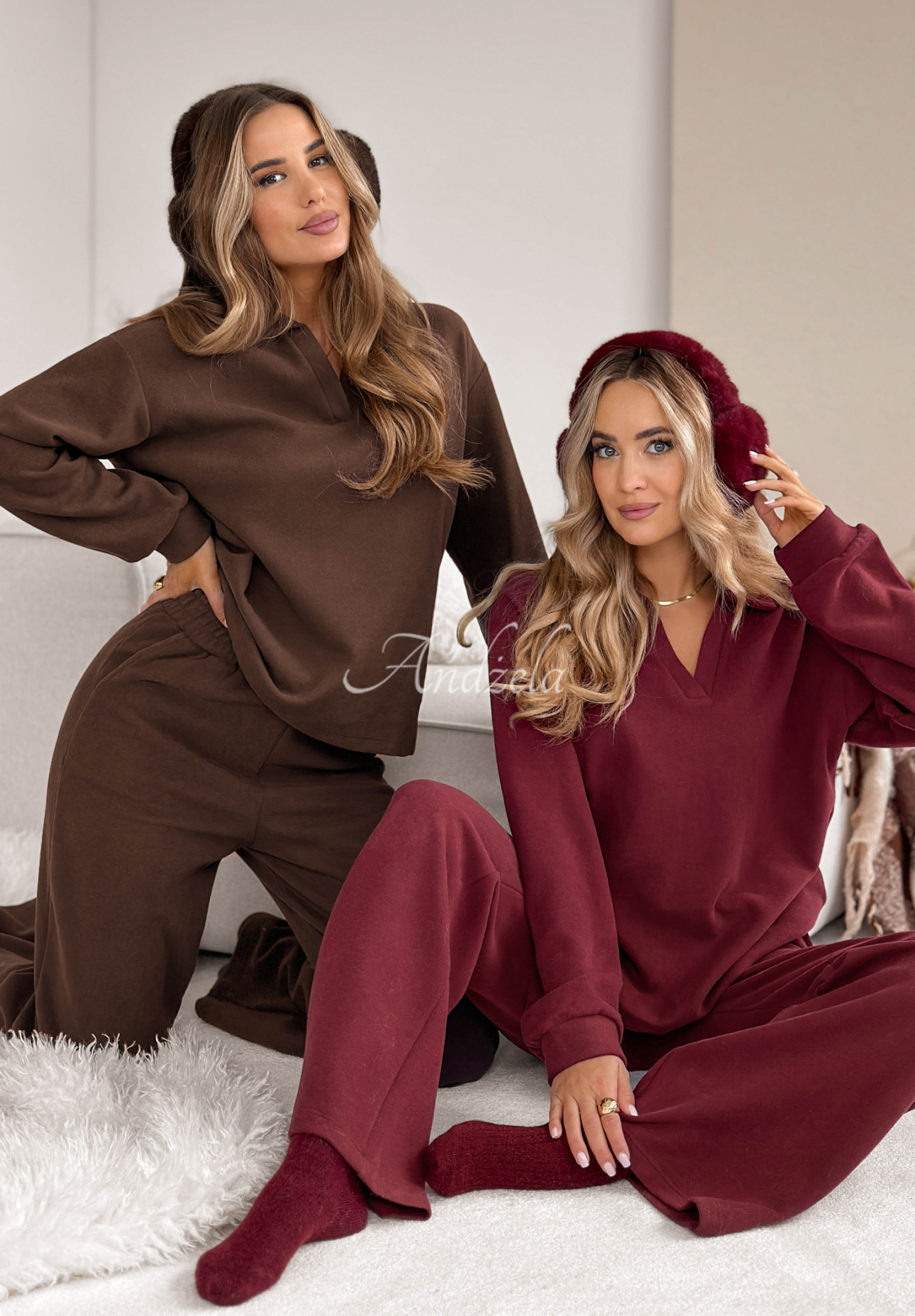 Trainingsanzug-Set: Sweatshirt und Hose Better Alone Schokoladenbraun
