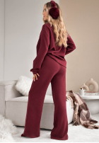 Sweat Set Sweatshirt i Hose Better Alone Burgunderrot
