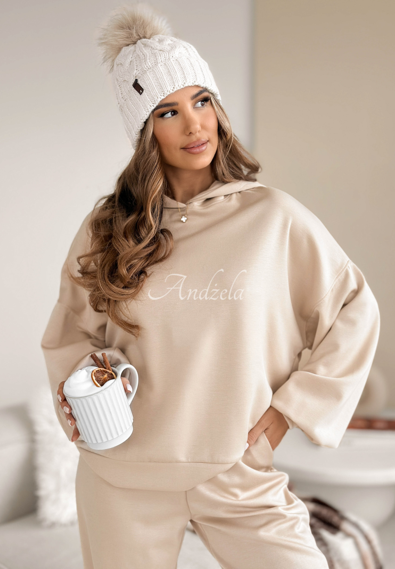 Trainingsanzug-Set Remember About You Beige