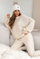 Pullover oversize Pink Mountain Beige