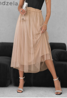 Tiulowa Rock z kryształkami Diamond Twirls Beige
