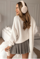 Krótki Pullover Cinnamon Please Ecru