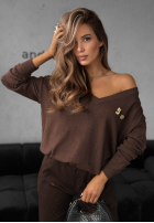 Leicht Pullover Dailies Schokoladenbraun