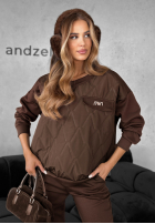 Sweat Set Sweatshirt i Hose Inside Out Schokoladenbraun