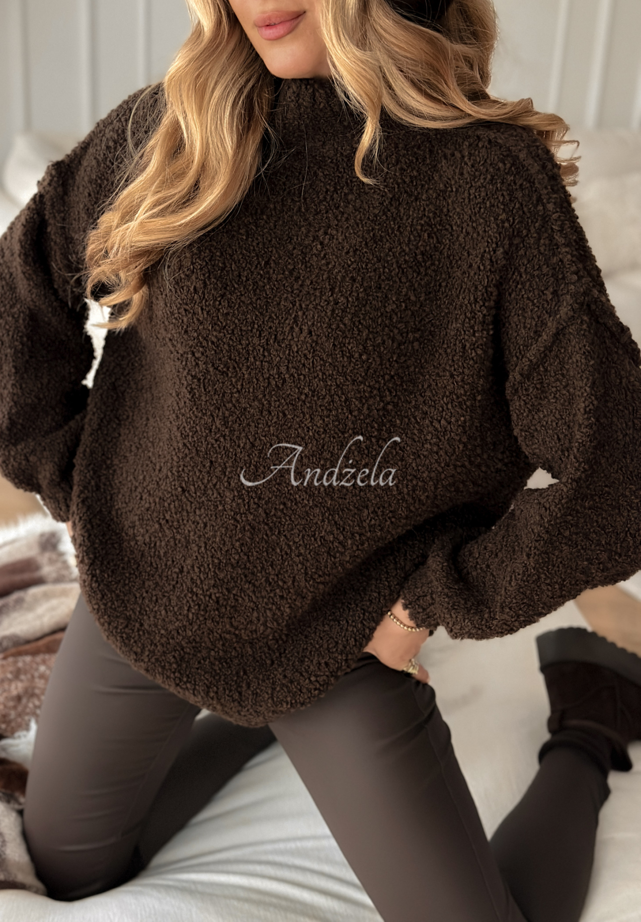 Pullover Comfy And Fluffy Schokoladenbraun