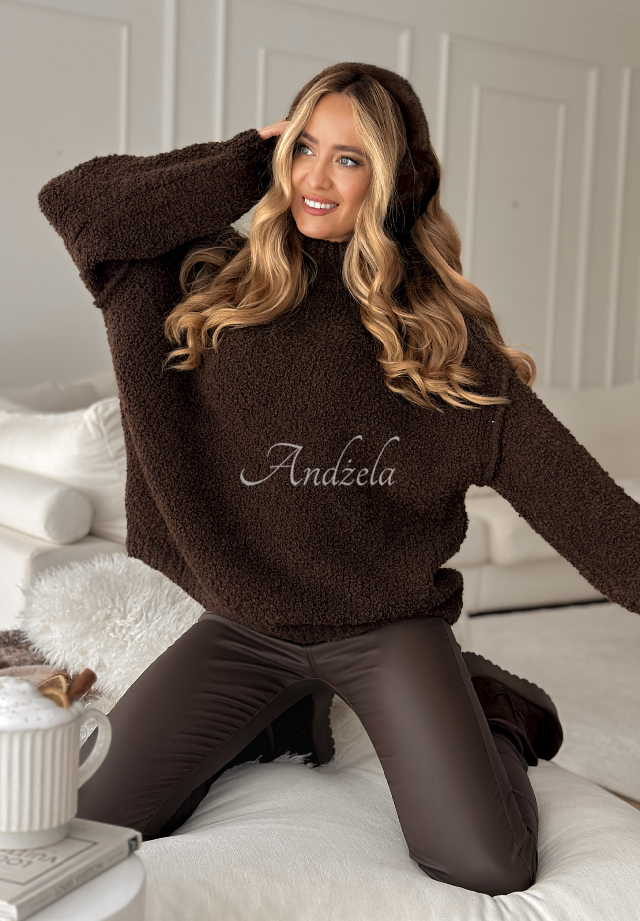 Pullover Comfy And Fluffy Schokoladenbraun