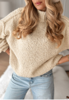 Pullover Comfy And Fluffy Beige