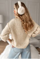 Pullover Comfy And Fluffy Beige