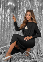 Dopasowana Kleid z marszczeniami Night Of The Year Schwarz