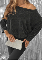 Błyszcząca Kleid oversize Hot Topic Silber