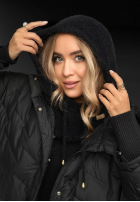 Halswärmer Alpaka Balaclava mit Kapuze Long Nights Schwarz