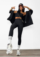 Leggings z zapiętkami La Milla Just Waiting Schwarz