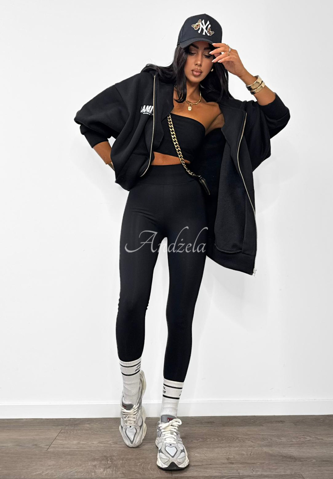 Viscose ski leggings with heels La Milla Just Waiting black