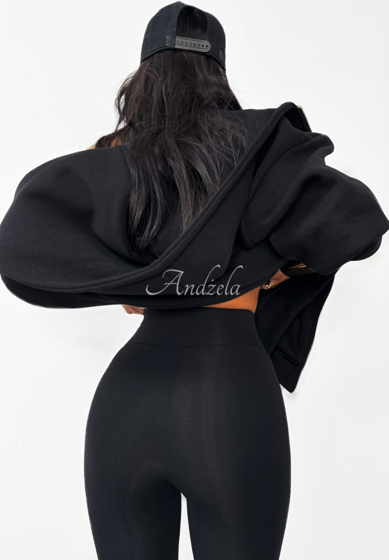 Viskose-Leggings mit Fersenkappe La Milla Just Waiting Schwarz