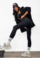 Leggings z zapiętkami La Milla Just Waiting Schwarz