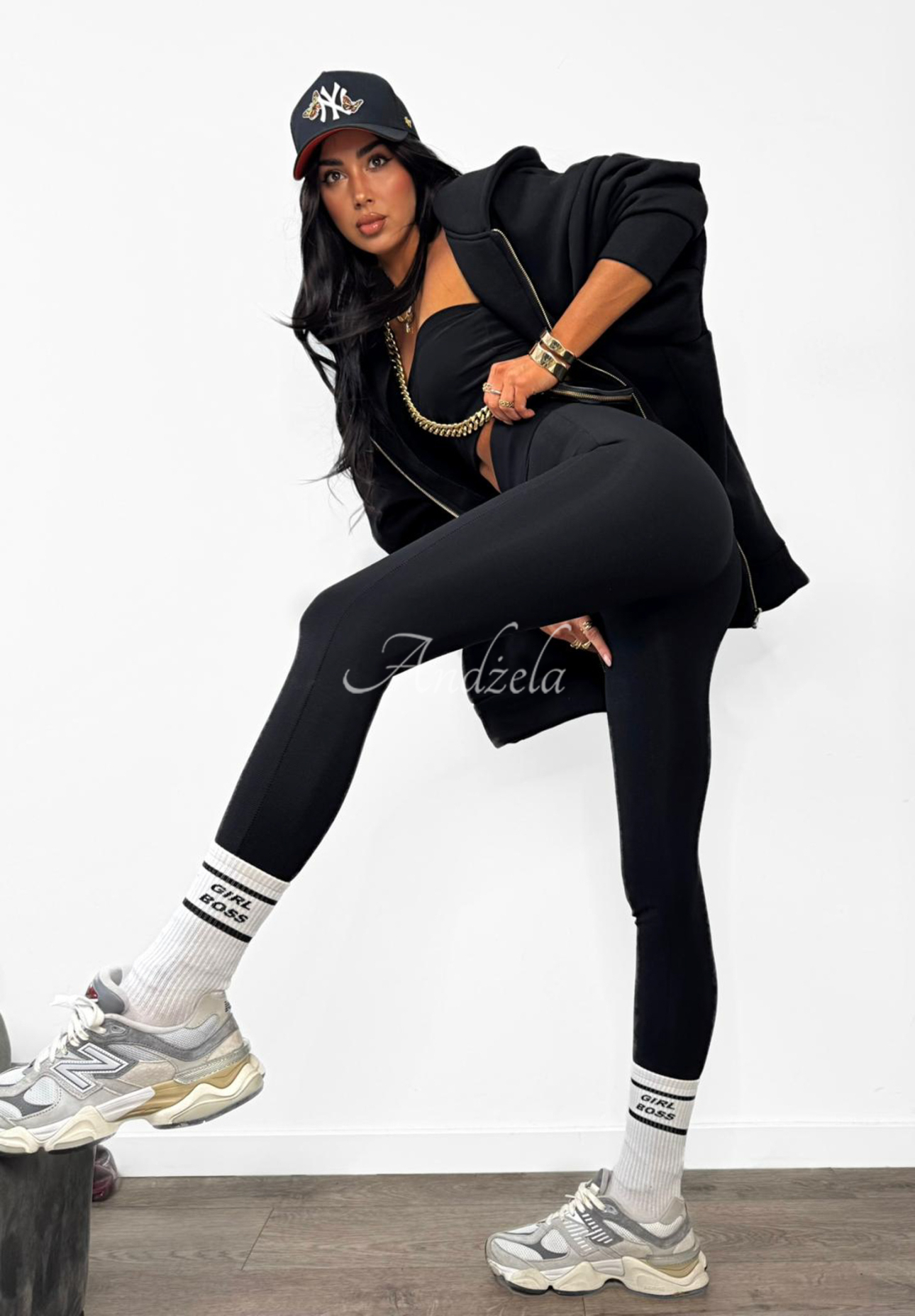 Viscose ski leggings with heels La Milla Just Waiting black