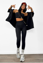 Legginsy z zapiętkami La Milla Just Waiting czarne